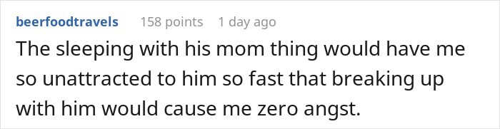 Guy’s Relationship With His Mom Comes With Some Unusual Bedtime Habits, GF Starts Getting The Ick Guy’s Relationship With His Mom Comes With Some Unusual Bedtime Habits, GF Starts Getting The Ick
